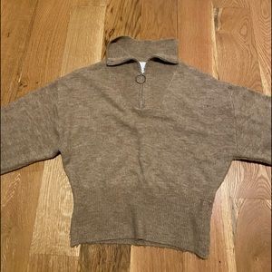 Brown H&M Soft Long Sleeve Shirt